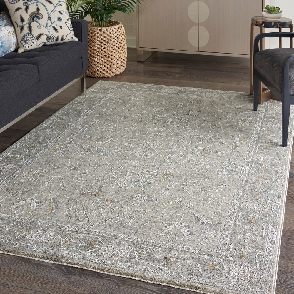 Nourison Asher Indoor only Persian Floral Medallion Area Rug