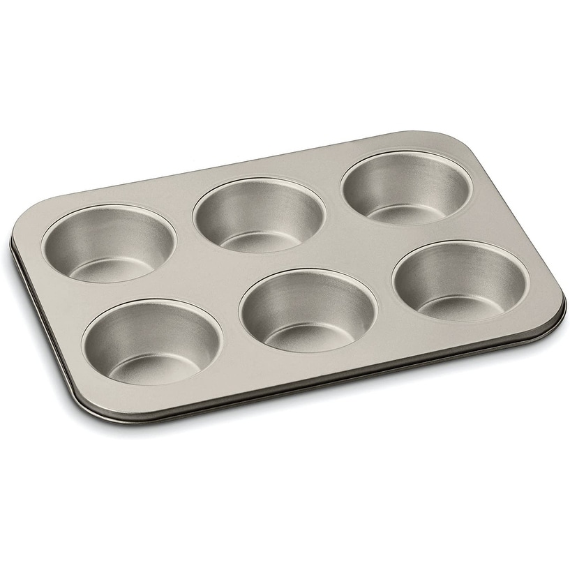 Rachael Ray Cucina Nonstick Bakeware 12-Cup Muffin / Cupcake Pan, Latte  Brown, Agave Blue Handle Grips - Bed Bath & Beyond - 13219274