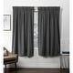 preview thumbnail 15 of 17, ATI Home Velvet Heavyweight Pinch Pleat Top Curtain Panel Pair