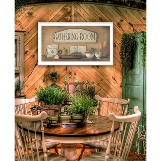 TrendyDecor4U Farmhouse "Gathering Room" Framed Print Wall Art by Pam ...