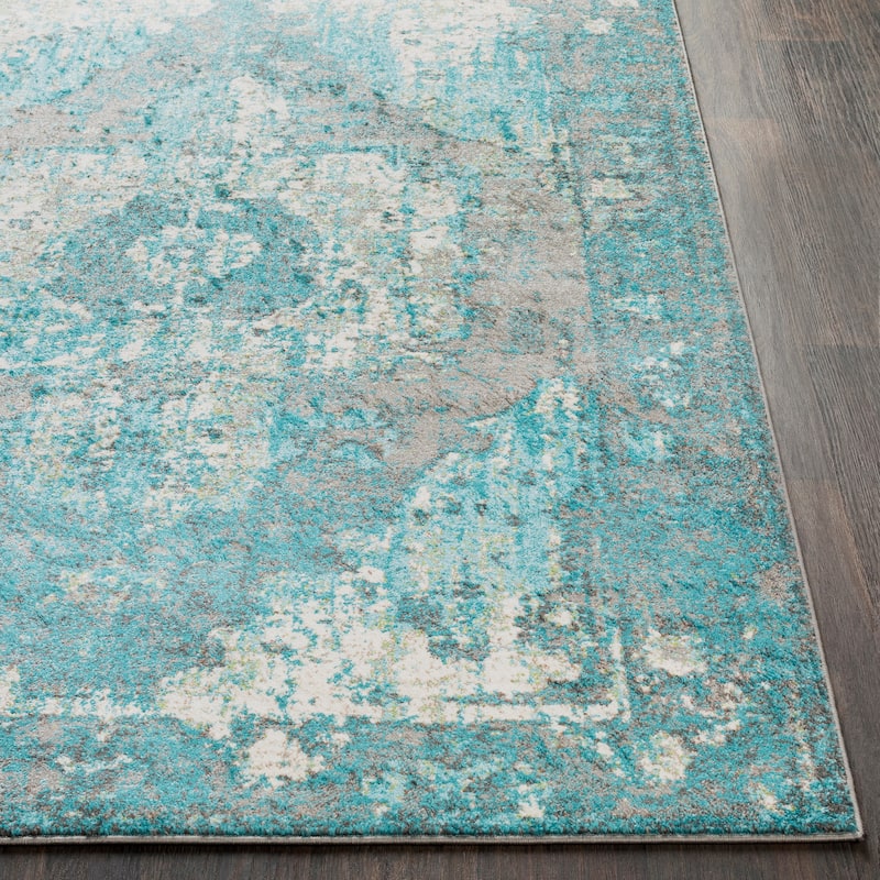 Livabliss Amalia Distressed Medallion Area Rug