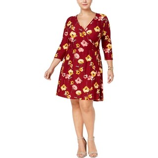 derek heart wrap dress