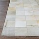 preview thumbnail 14 of 17, Handmade Couristan Chalet Tile Cowhide Leather Area Rug