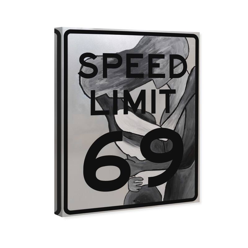 Wynwood Studio JJ Hammond - Speed Limit 69 II Modern & Contemporary Wall Art Canvas Print