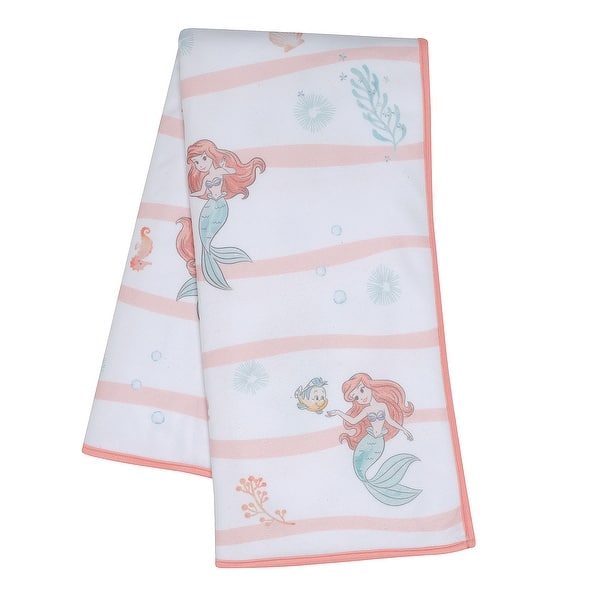slide 2 of 8, Bedtime Originals Disney Baby The Little Mermaid White Baby Blanket - Ariel