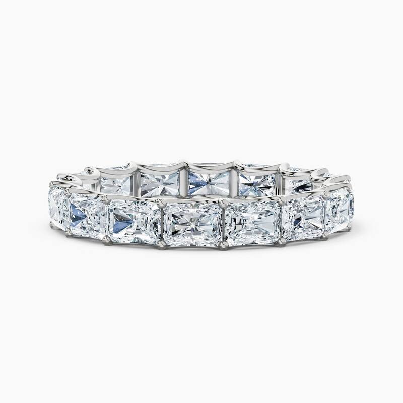 Auriya 14k Gold Radiant East-West Lab Grown Diamond Eternity Band 2.10 - 8.25 ct. tw. (F-G, VS) - 3.20 ct. wt. - 5.5 - White