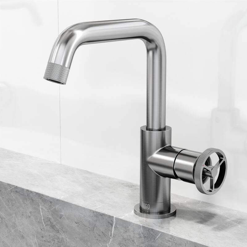 VIGO Cass 9" H Single Handle Single Hole Bathroom Faucet
