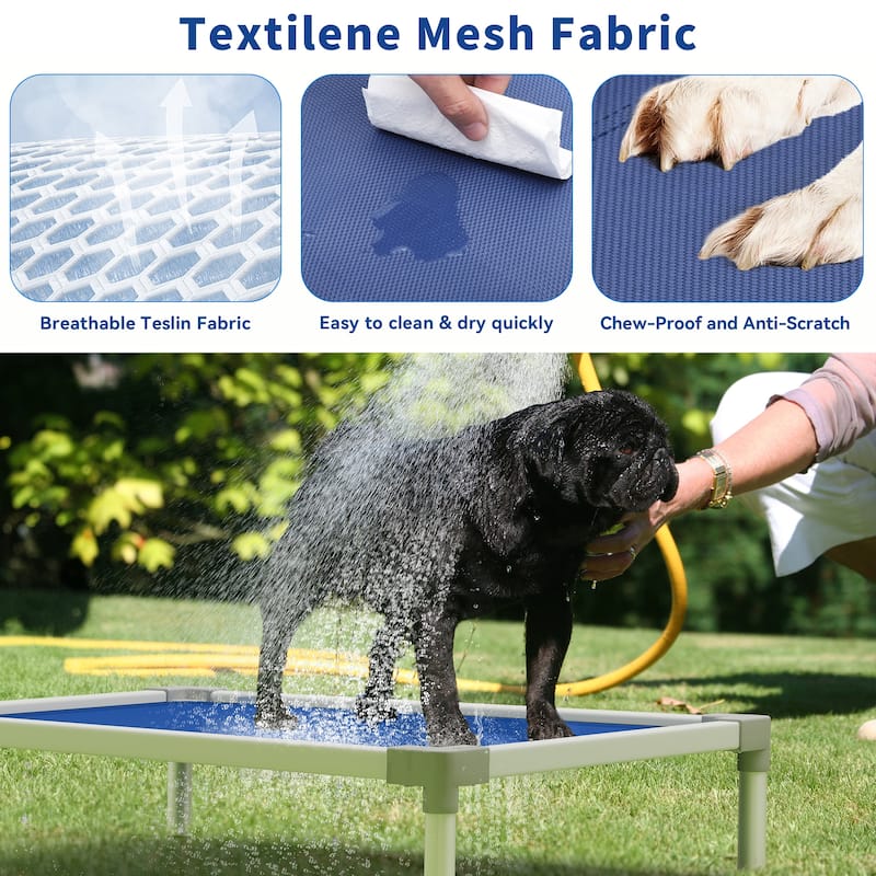 Moasis Textilene Dog Bed, with Aluminum Frame