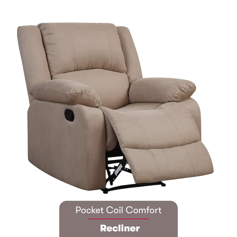 Relax A Lounger® Porter Microfiber Manual Recliner by iLounge