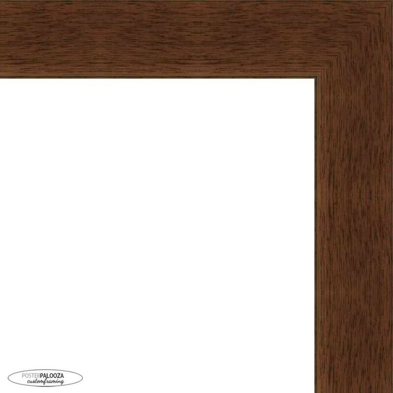22x17 Traditional Walnut Complete Wood Picture Frame with UV Acrylic, Foam Board Backing, & Hardware