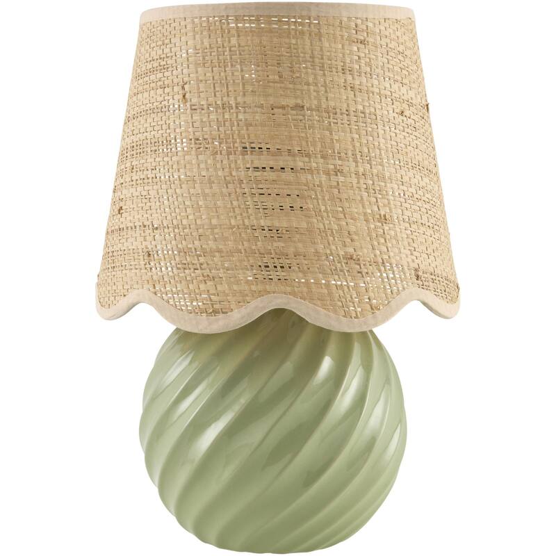 Livabliss Stelvio Traditional Accent Table Lamp - Green