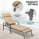 preview thumbnail 8 of 25, Patio Adjustable Chaise Lounge Chair with Cushion and Pillow for Outdoor & Indoor