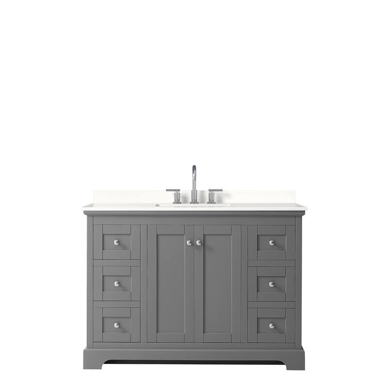 Avery 48-inch Single Vanity, Quartz Top
