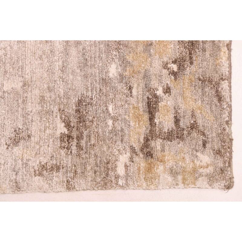 ECARPETGALLERY Hand-knotted Legacy Grey Silk Rug - 6'8 x 9'7