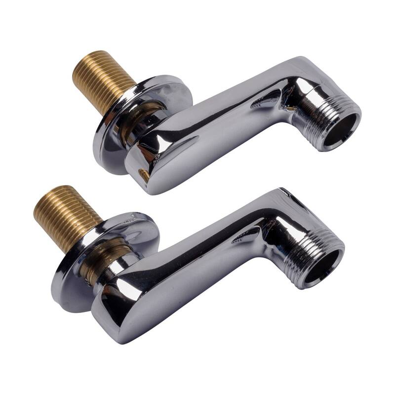 Chrome Plated Brass Swing Arm Coupler Wall Mount Adjustable Bathtub Faucet Part Renovators Supply