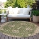 preview thumbnail 58 of 118, Machine Washable Indoor/ Outdoor Traditional Chantille Rug Aloe - 8' x 8'