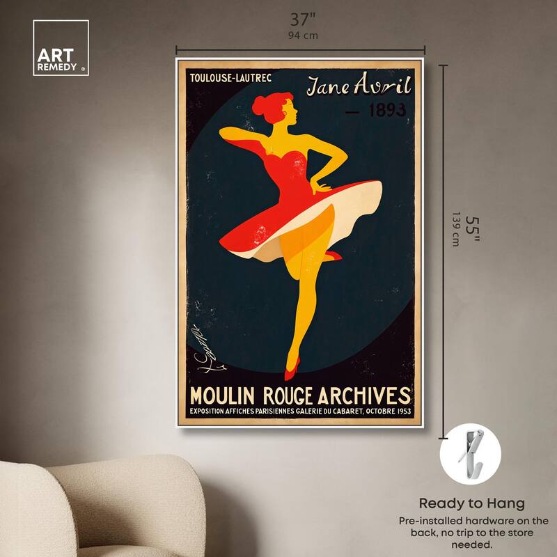 Moulin Rouge Canvas by Art Remedy