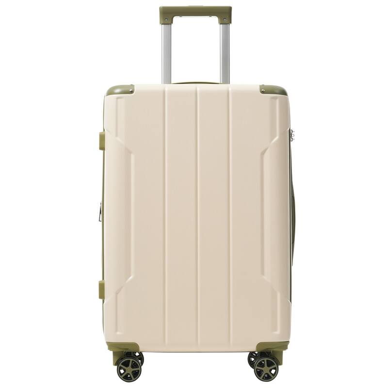 3-Piece, 20, 24, 28-Inch Modern Expandable Hard-Shell Luggage with 2 Spinners and TSA Lock, for Boarding Travel