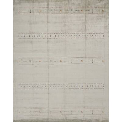 Hand Knotted Oriental 100% Wool Carpet Tribal Animal Pictorial Green Gabbeh Area Rug - 12' 0'' X 12' 0''