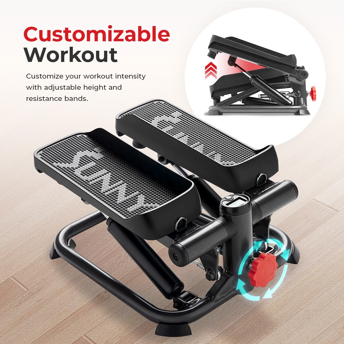 Sunny Health Fitness Total Body Smart 2 in 1 Stepper Machine