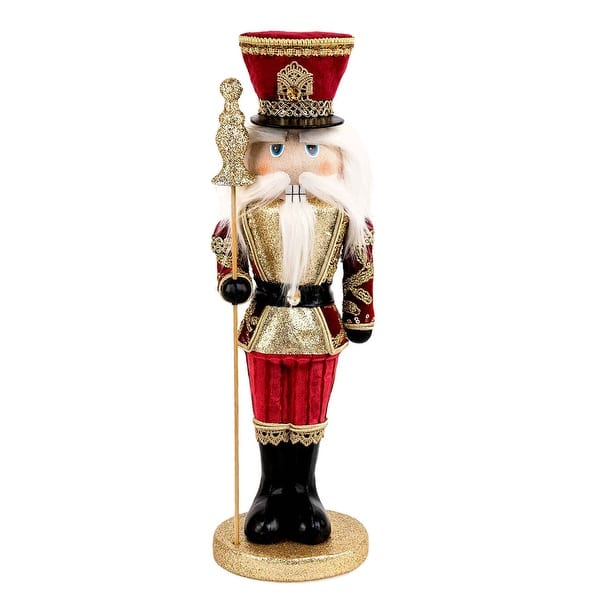 slide 2 of 5, Nutcracker Christmas Decoration - 4.7 x 5.5 x 16.1"