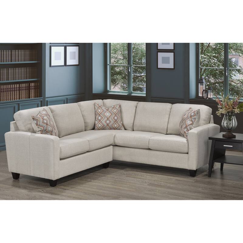 Blanes Fabric Upholstered Sectional - Linen