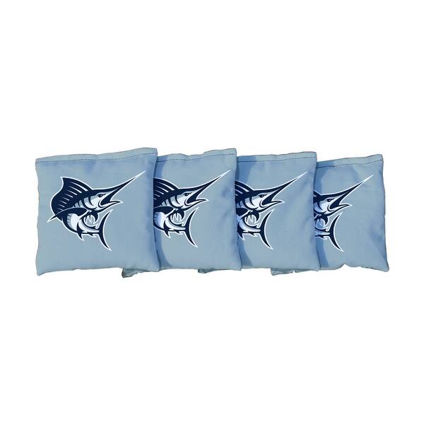 slide 2 of 3, Palm Beach Atlantic Sailfish Grey Cornhole Bags All-Weather Resin Filled