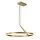 preview thumbnail 10 of 31, Contemporary Dimmable LED 23.6in Wheel Circular Pendant Light