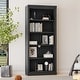 preview thumbnail 11 of 17, 83.4" Tall Wood Bookcase, 5-Tier Bookshelves with Adjustable Storage Shelves, Storage Shelves for Living Room,Home Office Black