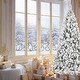 preview thumbnail 4 of 15, Flocked Pre-Lit Christmas Tree with Warm White Lights