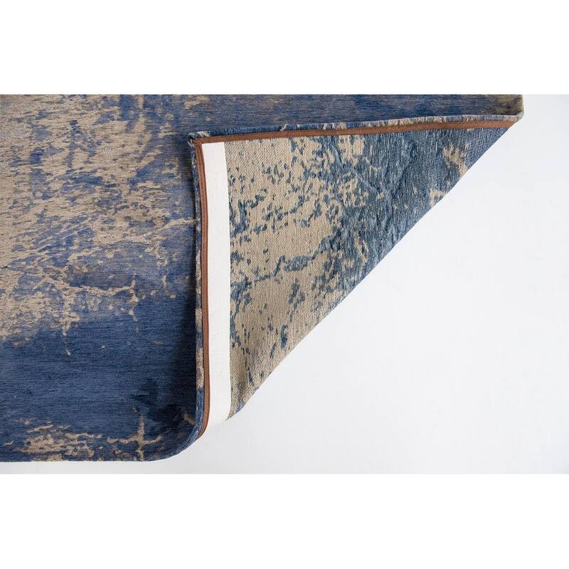 Hepep Geometric Abstract Modern Non Skid Woven Area Rug By HomeRoots - 48' X '48' X '0.12