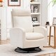 preview thumbnail 22 of 84, HOMYKA Swivel Glider Rocker Accent Chair for Nursery with Side Pocket