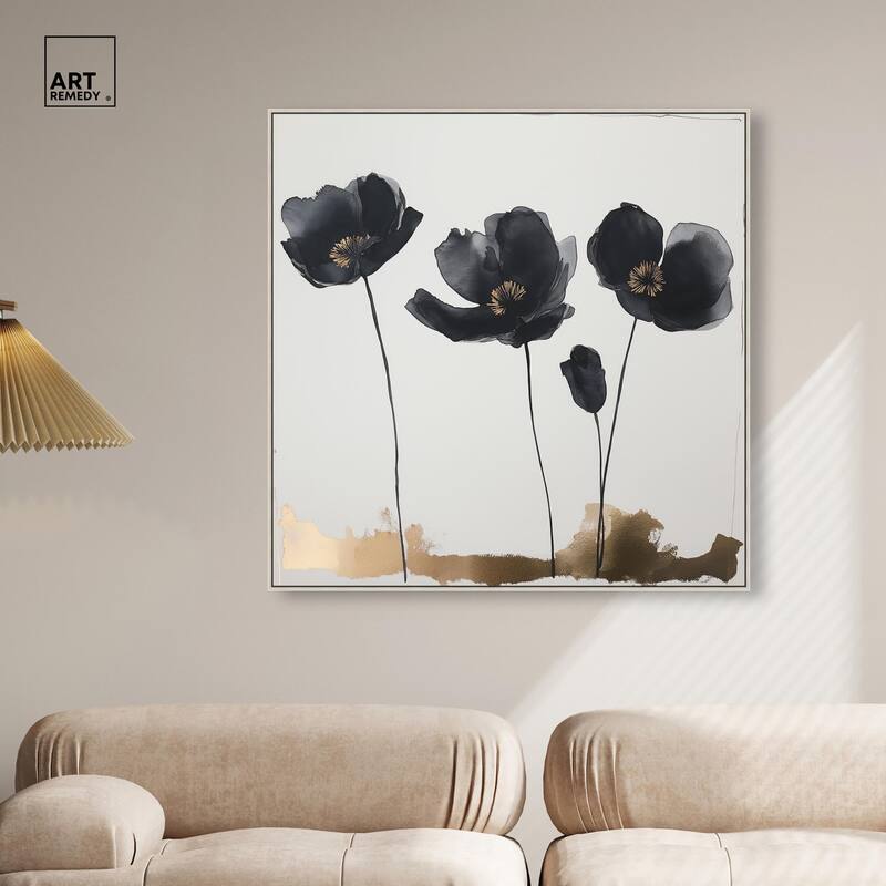 Nocturnal Flowers I Canvas by Art Remedy