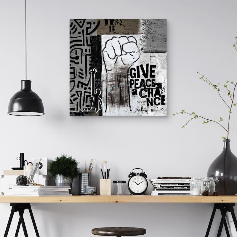 Give Peace a Chance by Nikki Chu Canvas Art Print