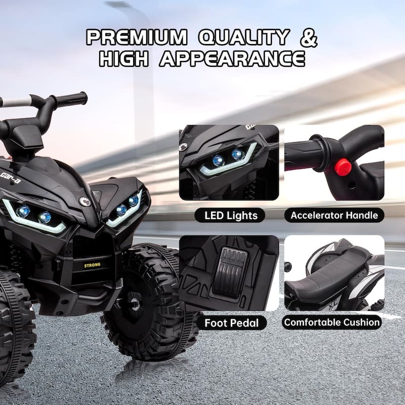 Kids ATV Ride on Toy 12V 4 Power Wheels for Kids