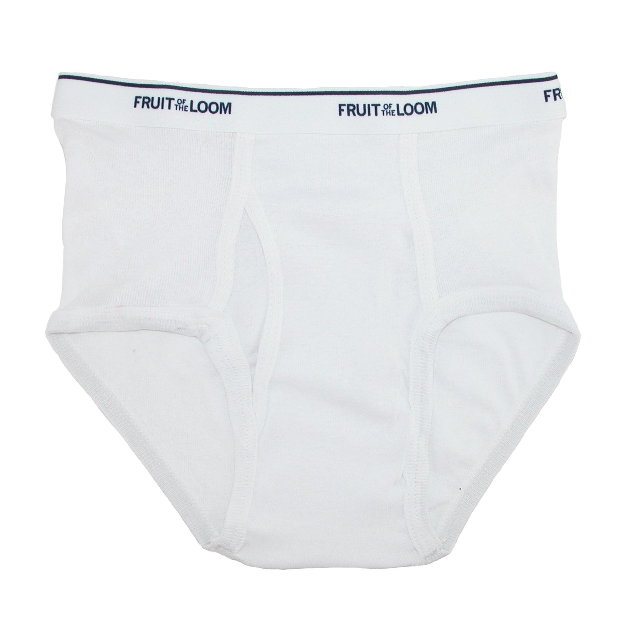 Shop Fruit Of The Loom Boy S Cotton Ribbed Brief Underwear Pack