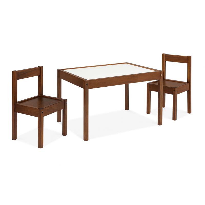 Olive & Opie Gibson 3-Piece Dry Erase Kids Table & Chair Set