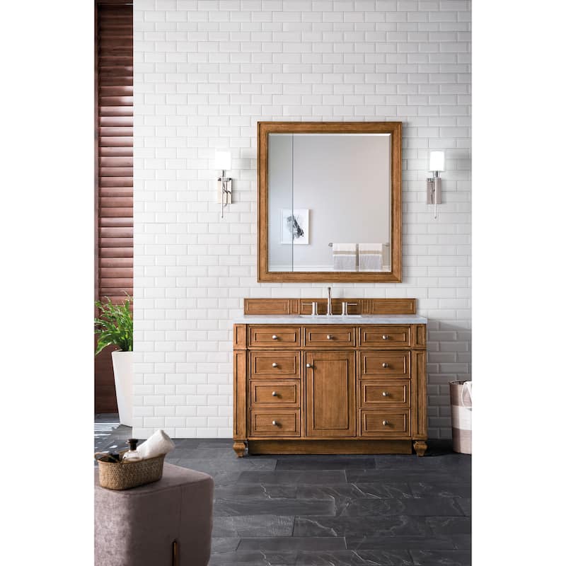 James Martin Vanities Bristol 48" Single Vanity, Saddle Brown