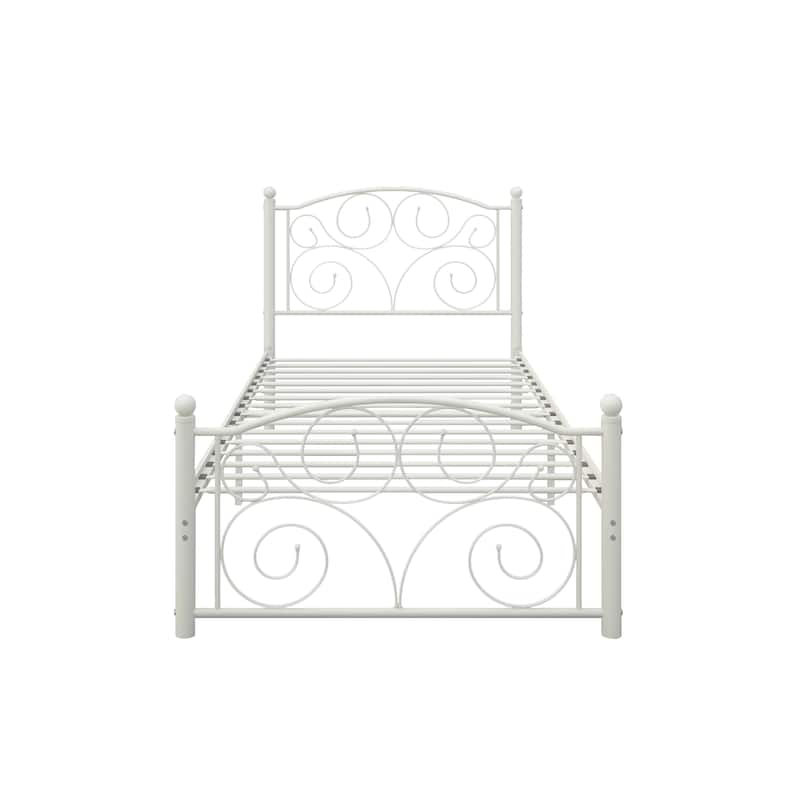 Metal Bed Frame with Headboard and Footboard, Durability & Stability