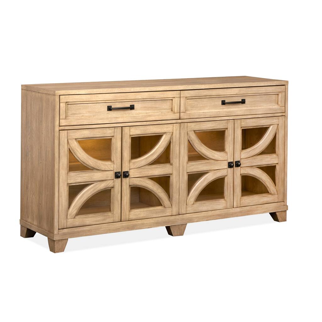Magnussen Home Coventry Honey Maple Buffet - 66''W x 18''D x 36''H