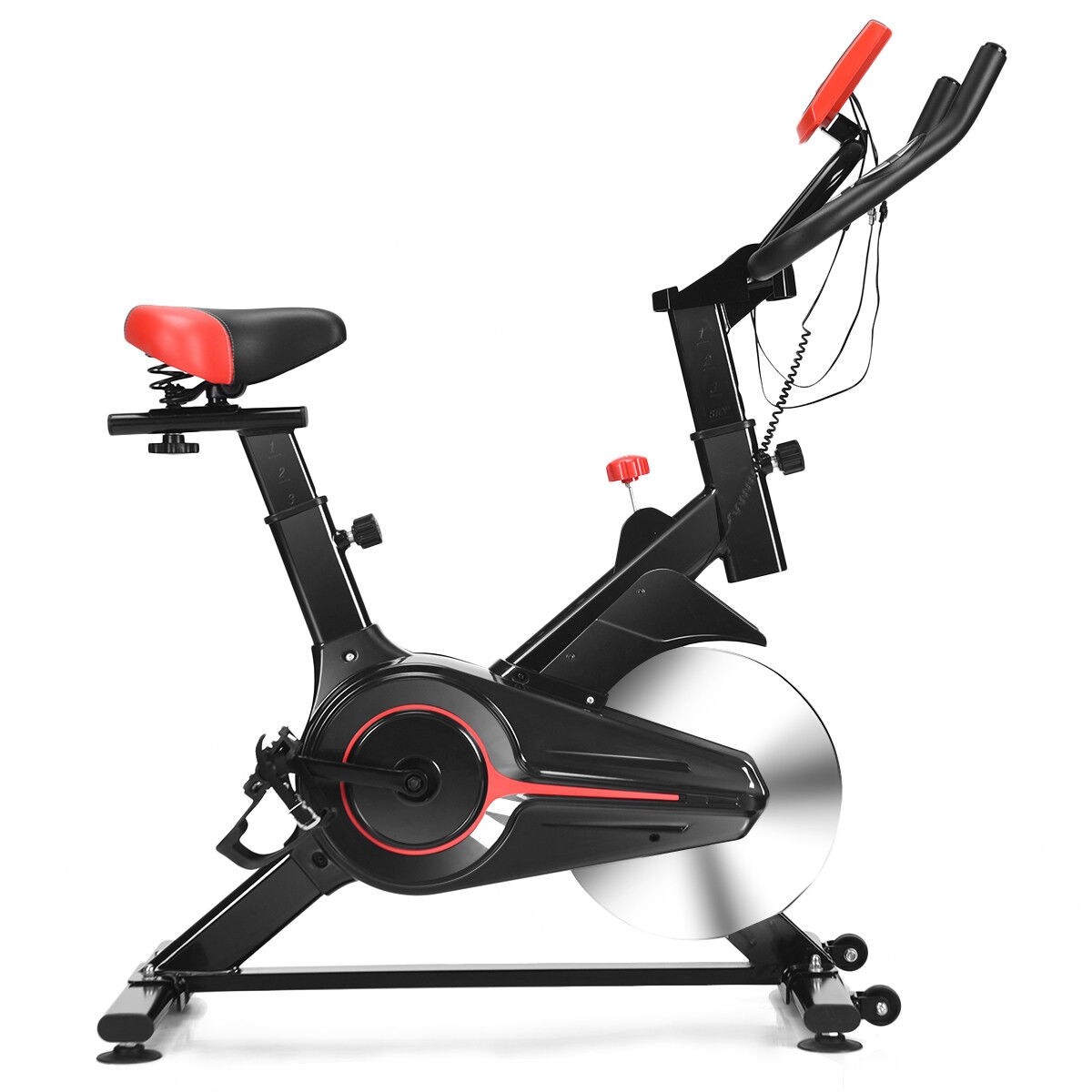 Gymax Indoor Cycling Bike Exercise Cycle Trainer Fitness Cardio