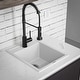 preview thumbnail 17 of 15, Karran QT-825 Drop-in 15-3/4" Single Bowl Quartz Composite Kitchen Sink