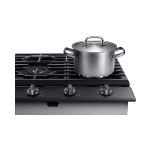 Shop Samsung Na36k6550t 36 Inch Wide Built In Gas Cooktop With
