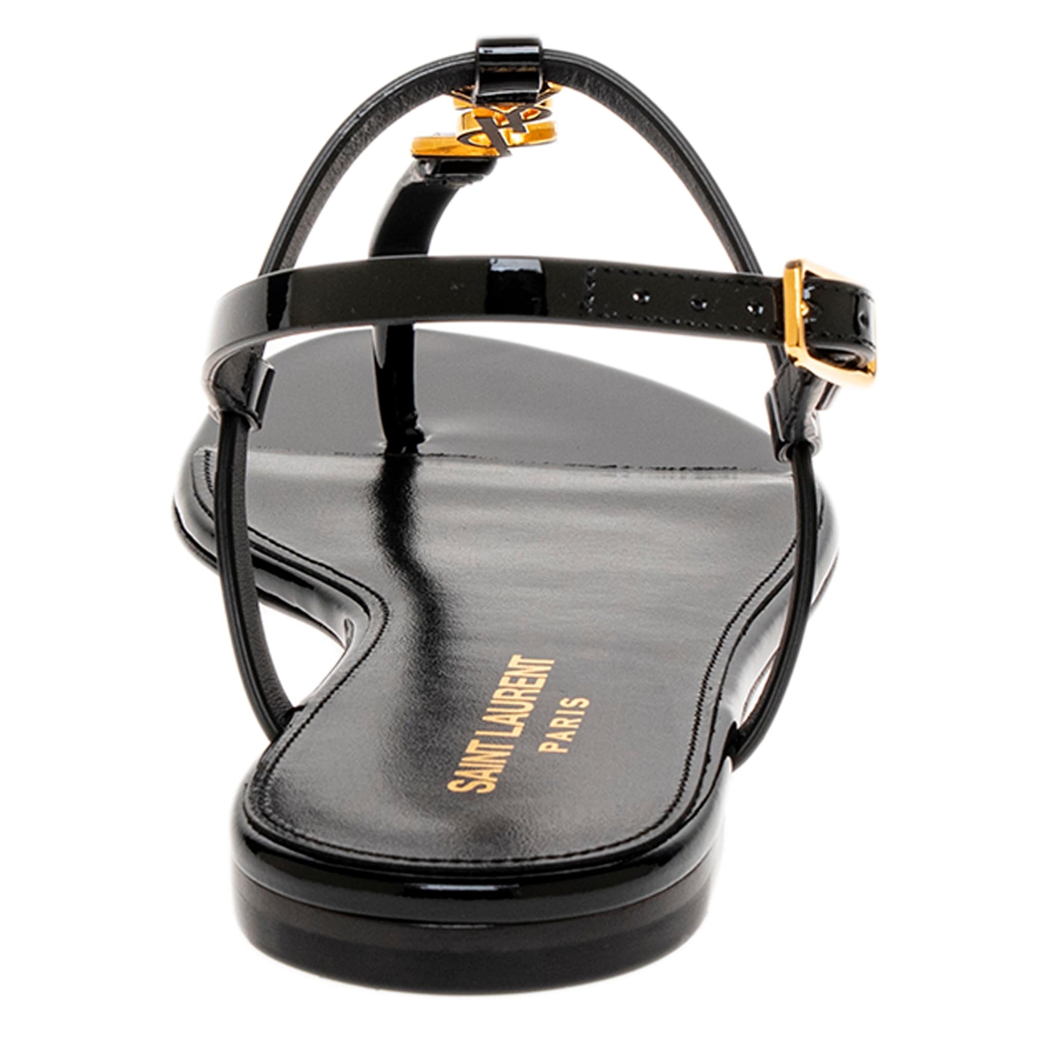 【Saint Laurent】CASSANDRA F E SAN VER S/ORO A◆659817B8IKK Cassandra sandals in patent leather | Saint Laurent | YSL US