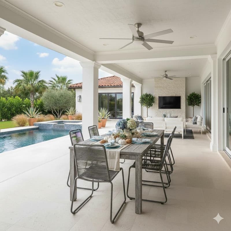 Neil Grey Rope Side Chairs (Set of 2) Stackable Indoor/Outdoor