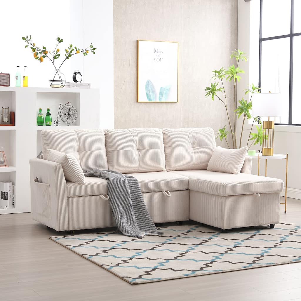 Modular Sectional Sofa L Shaped Modular Couch with Reversible Chaise