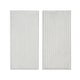 preview thumbnail 5 of 4, Saanvi Metal Wall Decor, White, Set of 2