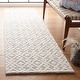 preview thumbnail 23 of 52, SAFAVIEH Vermont Handmade Geometric Wool Area Rug 8' Runner - Ivory/Grey