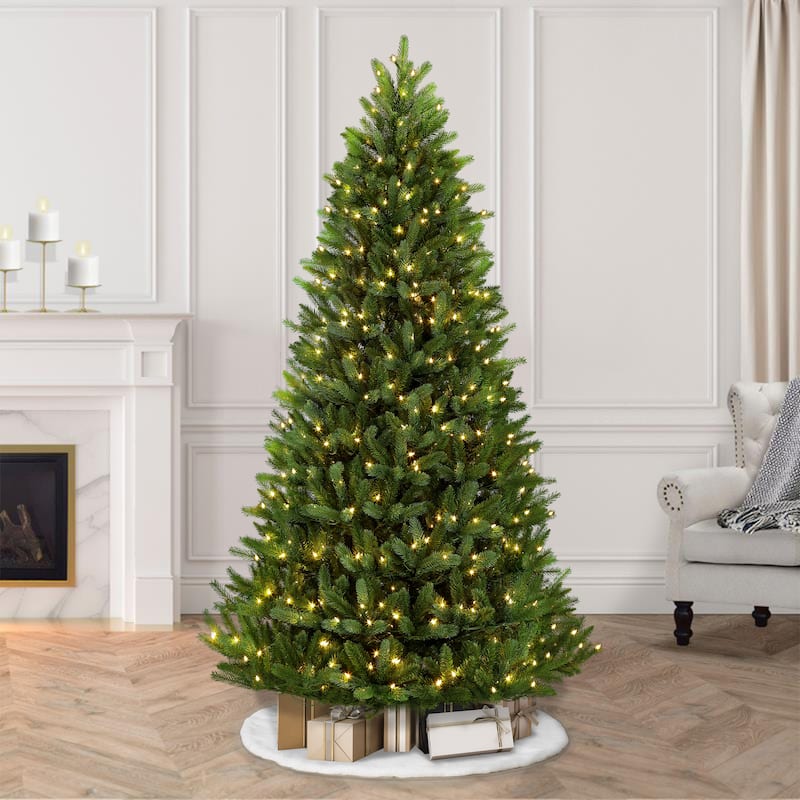 Puleo International 4.5' Pre-Lit Glacier Fir Artificial Tree - N/A - Green