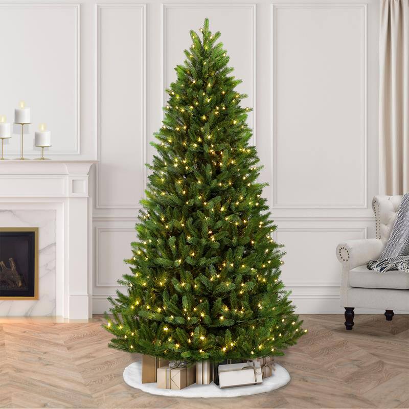 Puleo International 6.5' Pre-Lit Glacier Fir Artificial Tree - Green
